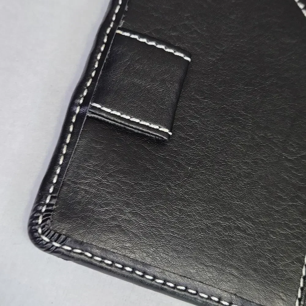 Texas A&M Pocket Notepad Organizer Bi-Fold Faux Leather Aggies Black Wallet ATM